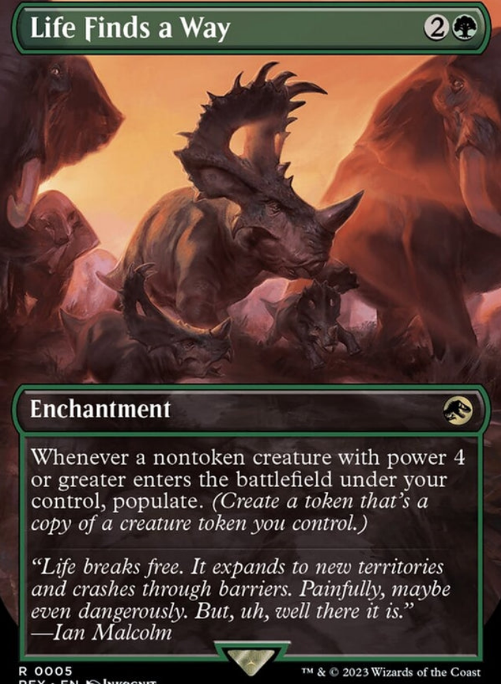 Life Finds a Way [#0005 Borderless] (REX-R) Light Play