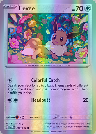 Eevee - 050/064 (SFA) Common - Near Mint Reverse Holofoil