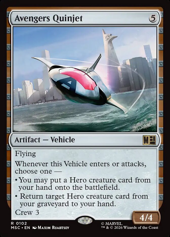Avengers Quinjet [ #0102 ] (MSC-R)