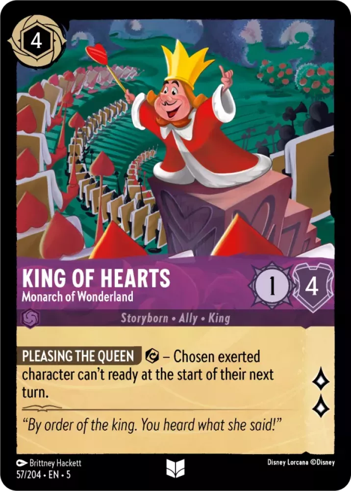 King of Hearts - Monarch of Wonderland (Shimmering Skies 057/204) Uncommon - Near Mint