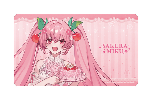 Sakura Miku Newly Drawn Sakura Miku Cherry Blossom Party ver. Art by Shugao Multi Desk Mat