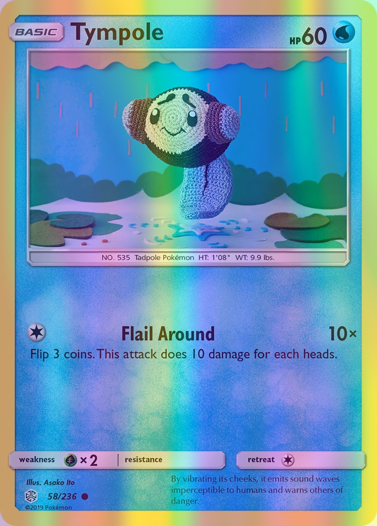 Tympole - 058/236 (CEC) Common - Near Mint Reverse Holofoil