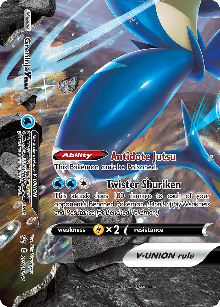 Greninja V-UNION - SWSH157 (SWSH:PR) Promo - Near Mint Holofoil