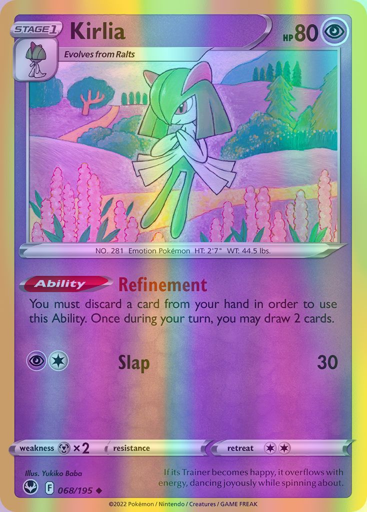 Kirlia - 068/195 (SWSH12) Uncommon - Near Mint Reverse Holofoil