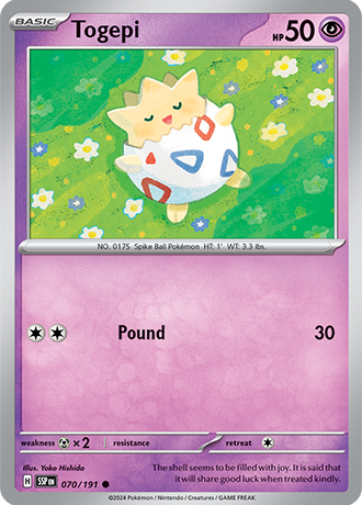 Togepi - 070/191 (SSP) Common - Near Mint