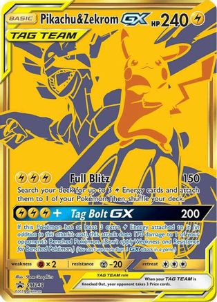 Pikachu & Zekrom GX - SM248 (SM:PR) Promo - Light Play Holofoil