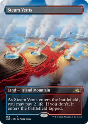 Steam Vents [#283 Alternate Art Borderless] (UNF-R-FOIL)
