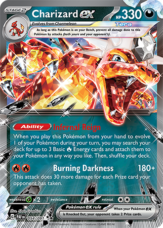 Charizard ex - 054/091 (PAF) Double Rare - Near Mint Holofoil