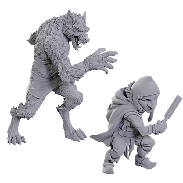 Critical Role: Unpainted Miniatures - Chetney Pock O'Pea & Werewolf (90411)