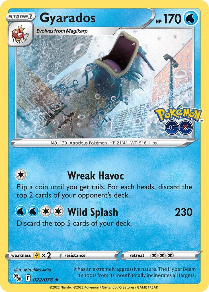 Gyarados - 022/078 (PGO) Holo Rare - Near Mint Holofoil