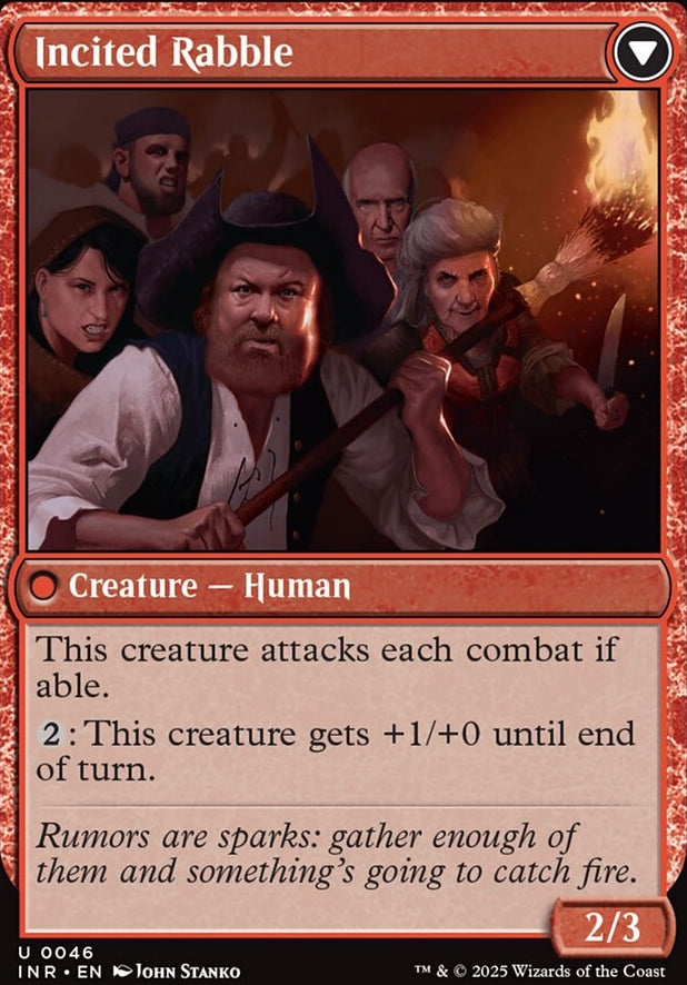 Town Gossipmonger // Incited Rabble [ #0046 ] (INR-U-FOIL)