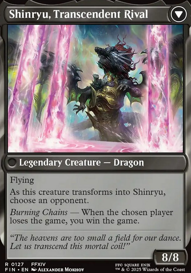 Zenos yae Galvus // Shinryu, Transcendent Rival [ #0127 ] (FIN-R)