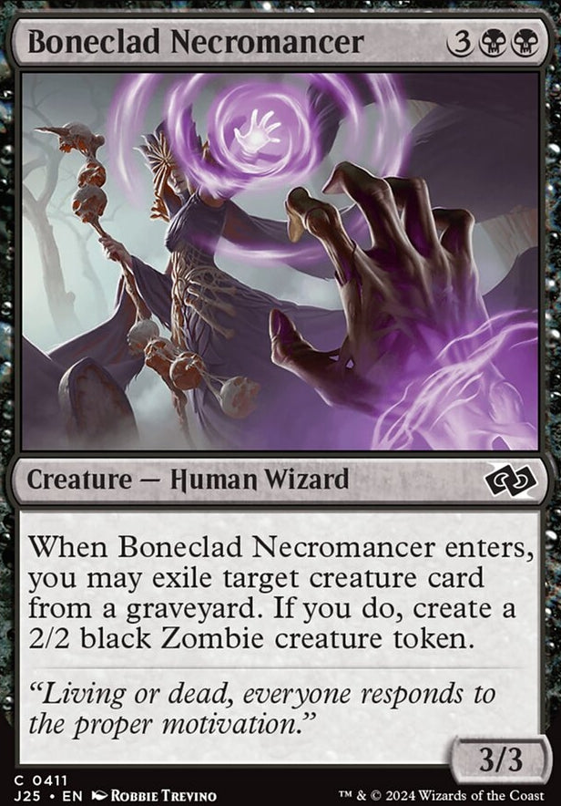 Boneclad Necromancer [#0411] (J25-C)