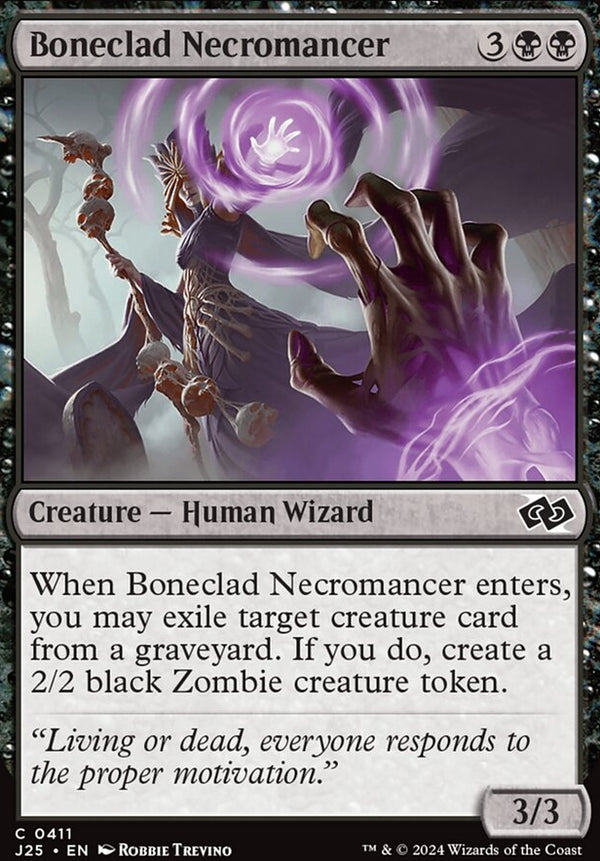 Boneclad Necromancer [#0411] (J25-C)