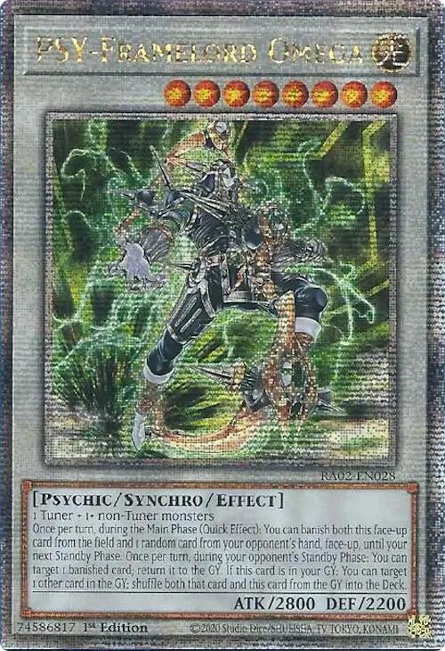 PSY-Framelord Omega (RA02-EN028) Quarter Century Secret Rare - Near Mint 1st Edition