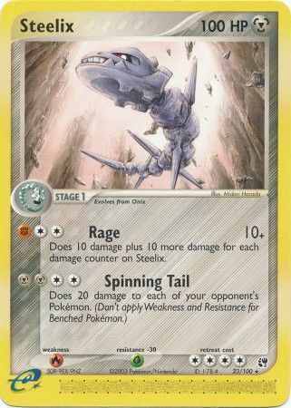 Steelix (23/100) -  Light Play Reverse Holofoil