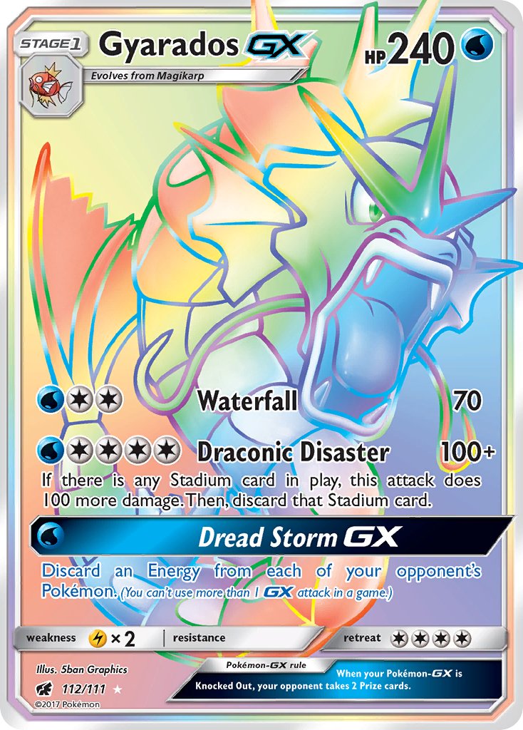 Gyarados GX - 112/111 (CIN) Secret Rare - Near Mint Holofoil