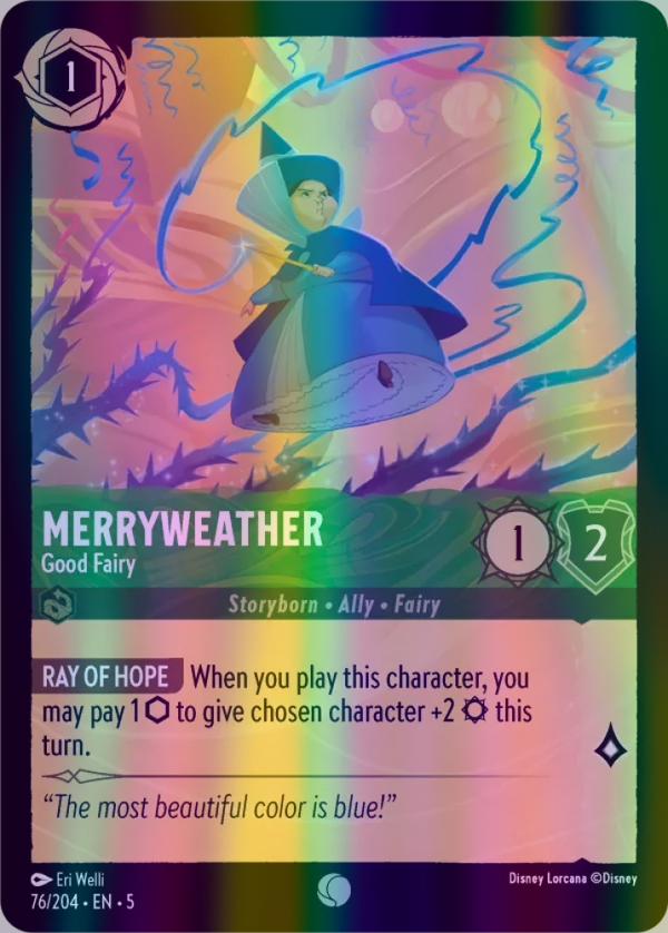 Merryweather - Good Fairy (Shimmering Skies 076/204) Common - Near Mint Cold Foil