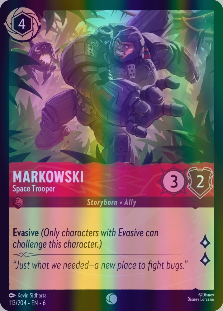 Markowski - Space Trooper (Azurite Sea 113/204) Common - Near Mint Cold Foil