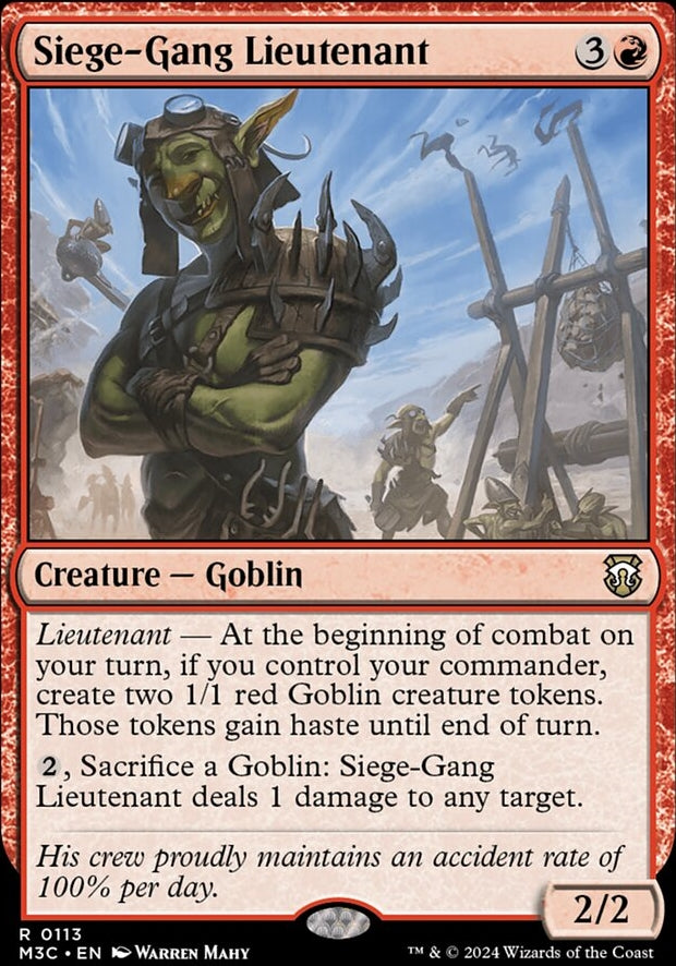 Siege-Gang Lieutenant [#0113] (M3C-R)