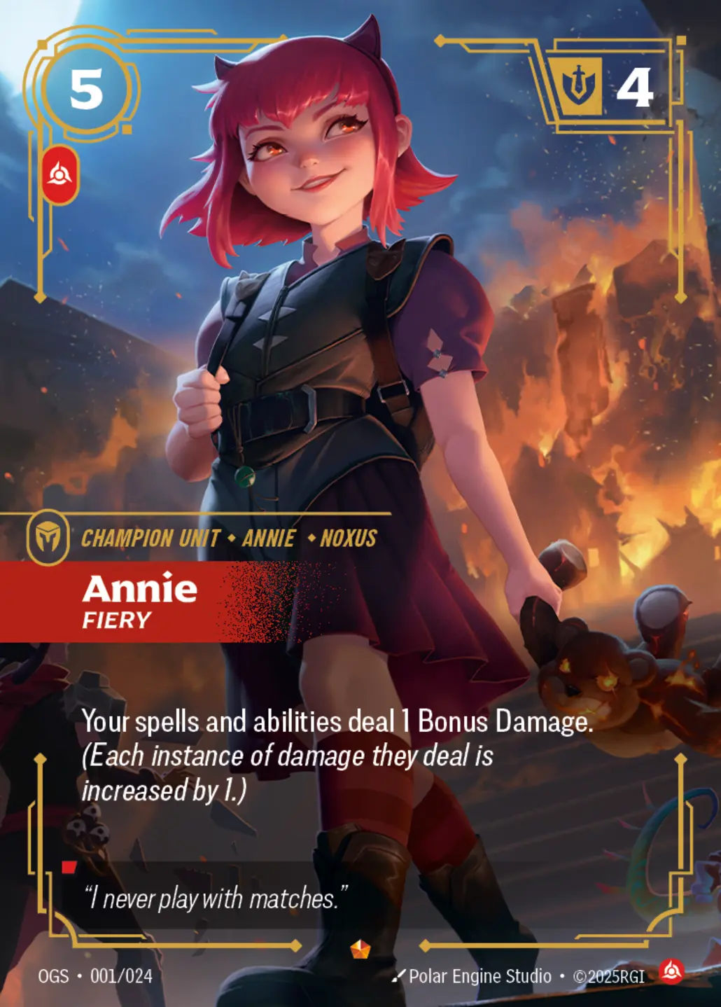 Annie - Fiery - 001/024 (OGS) Epic