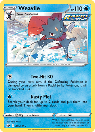 Weavile - 031/198 (SWSH06) Holo Rare - Near Mint Holofoil