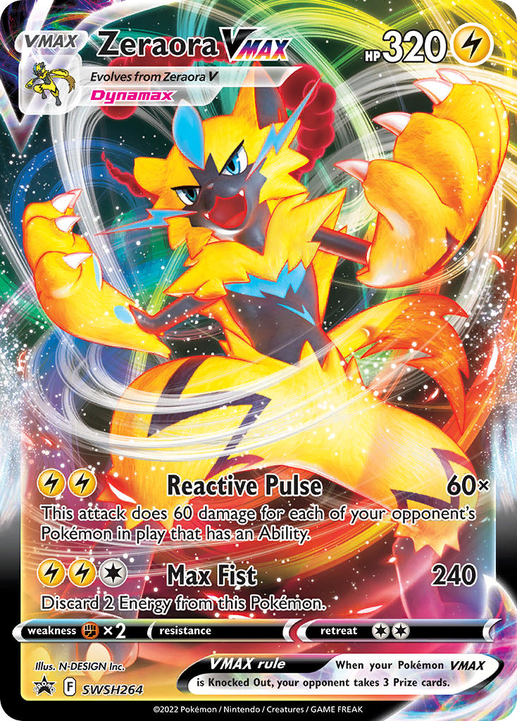 Zeraora VMAX - SWSH264 (SWSH:PR) Promo - Near Mint Holofoil