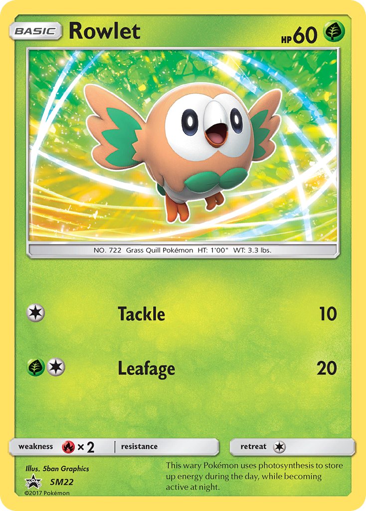 Rowlet - SM22 (SM:PR) Promo - Near Mint Holofoil