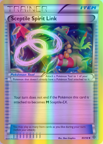 Sceptile Spirit Link - 080/098 (AOR) Uncommon - Near Mint Reverse Holofoil