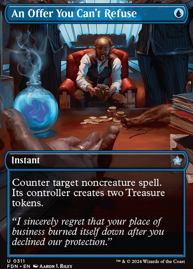 An Offer You Can't Refuse [#0311 Borderless] (FDN-U-FOIL) Light Play