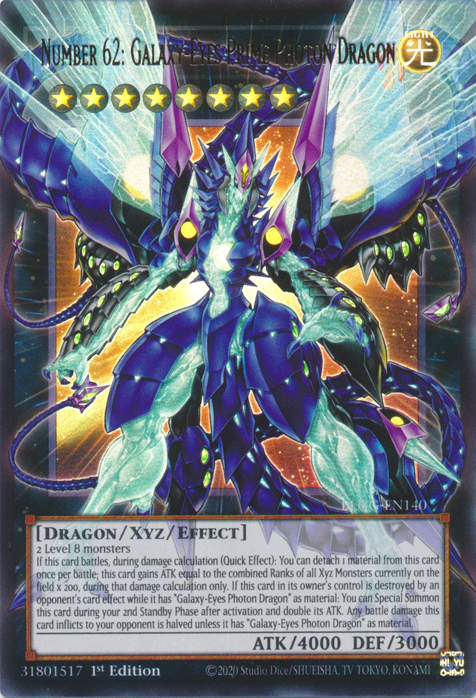 Number 62: Galaxy-Eyes Prime Photon Dragon (BLGG-EN140)