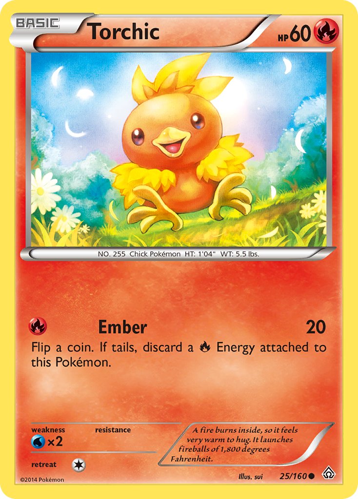 Torchic - 025/160 (PRC) Common - Near Mint