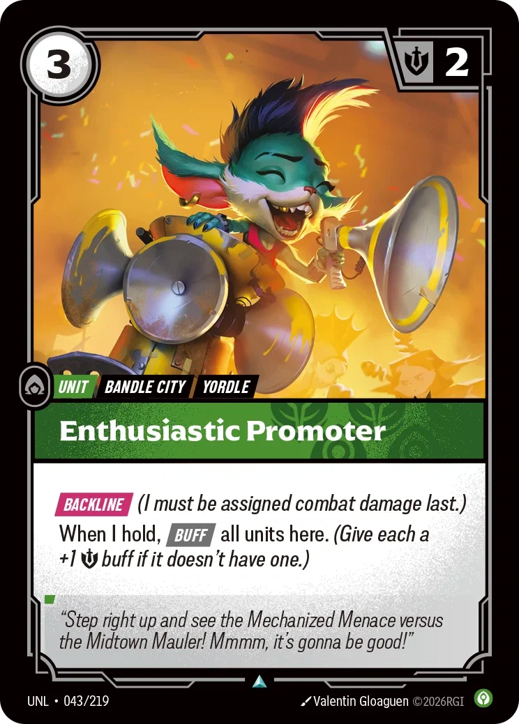 Enthusiastic Promoter - 043/219 (UNL)  Uncommon