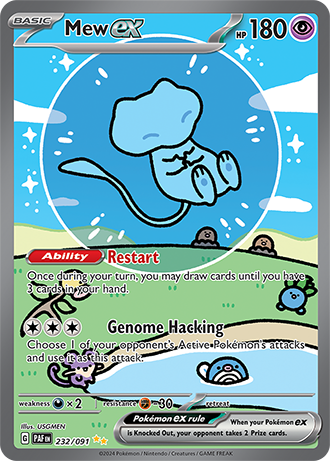 Mew ex - 216/091 (PAF) Shiny Ultra Rare - Near Mint Holofoil Mew ex - 216/091 (PAF) Shiny Ultra Rare - Near Mint Holofoil