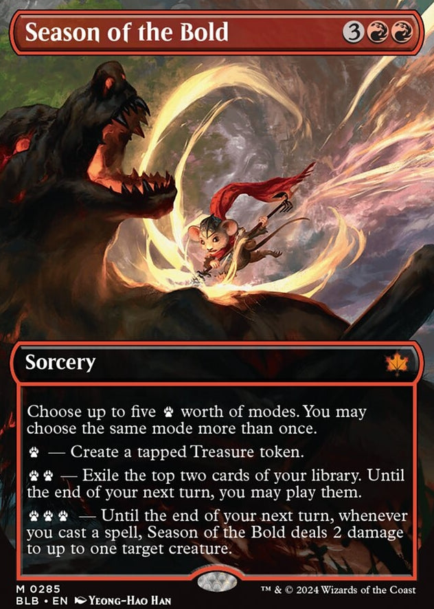 Season of the Bold [#0285 Borderless] (BLB-M-FOIL)