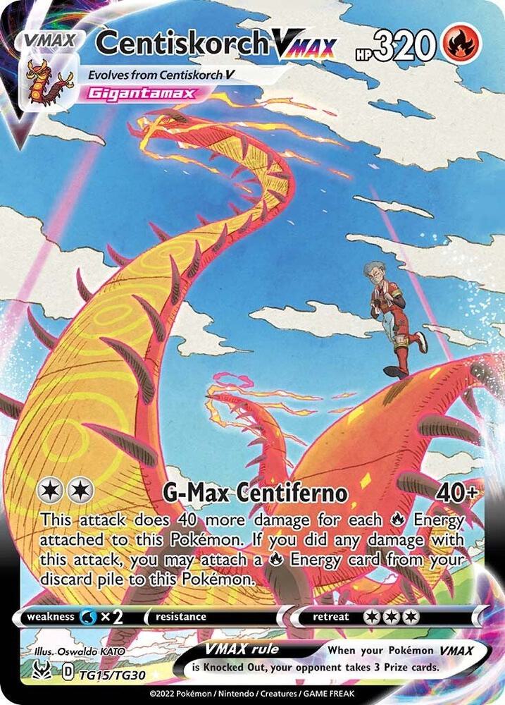Centiskorch VMAX - TG15/TG30 (SWSH11:TG) Ultra Rare - Light Play Holofoil
