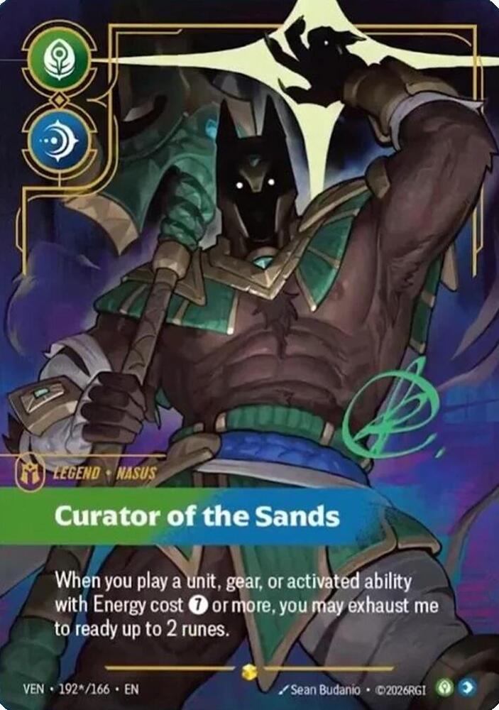 Nasus, Curator of the Sands (Signature) - 192*/166 (VEN) Showcase