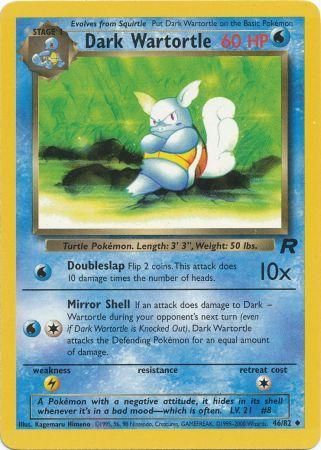 Dark Wartortle - 46/82 (TR) Uncommon - Unlimited Near Mint