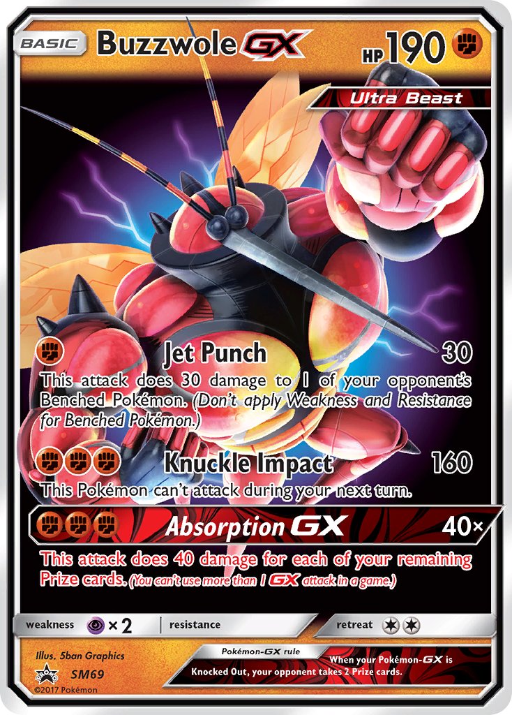 Buzzwole GX - SM69 (SM:PR) Promo - Near Mint Holofoil