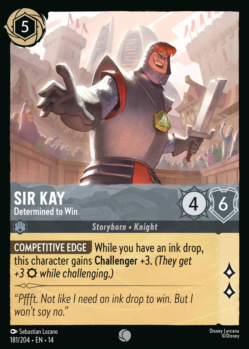 Sir Kay - Determined to Win (181/204 - Hyperia City) Common