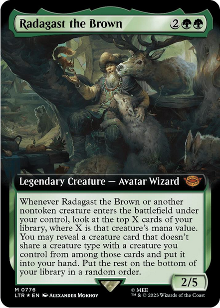 Radagast the Brown [#0776 Extended Art Surge Foil] (LTR-M)