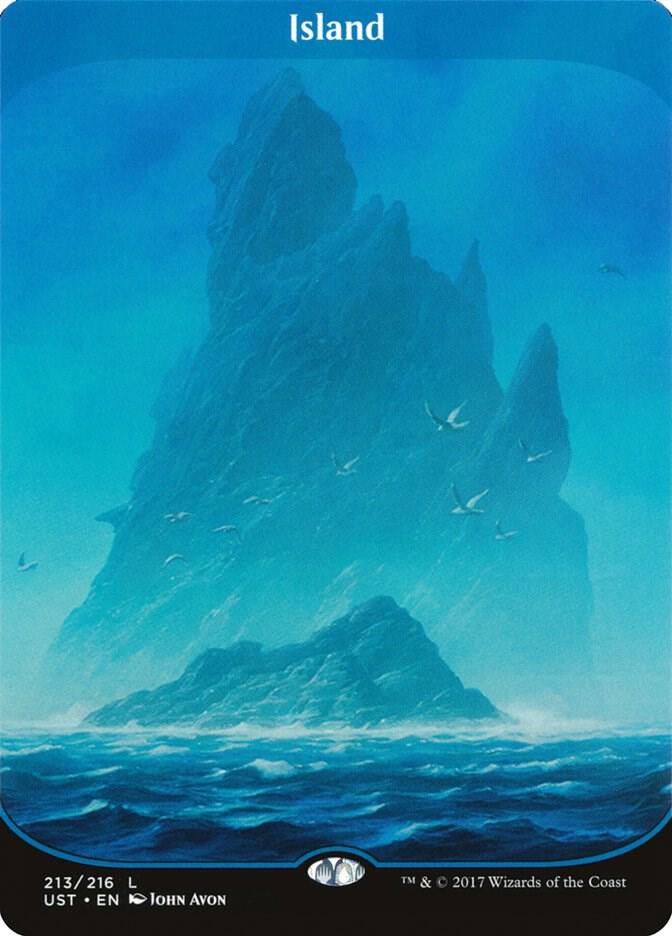 Island #213 Full Art (UST-C) Light Play