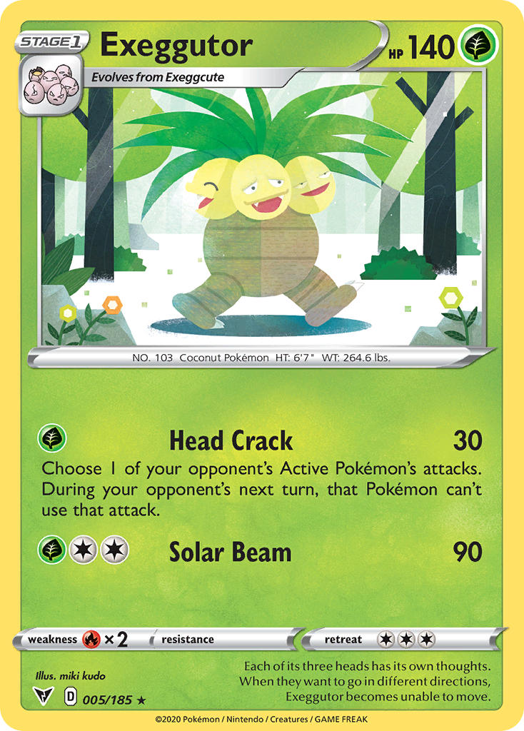 Exeggutor - 005/185 (SWSH04) Rare - Near Mint