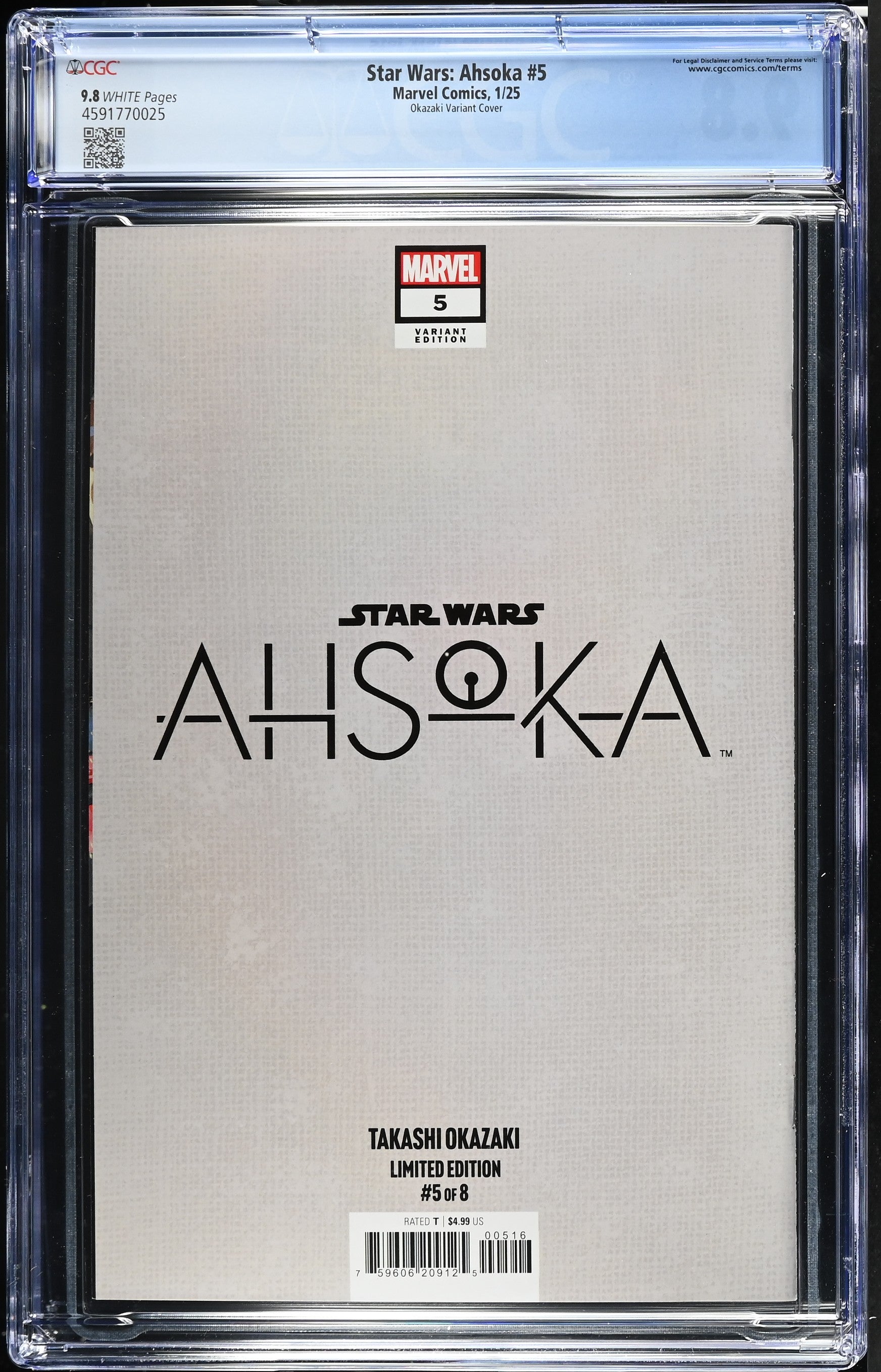 Star Wars: Ahsoka (2024 Series) #5C (CGC 9.8) Limited Variant