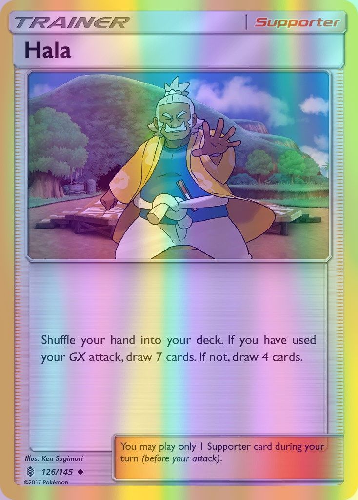 Hala - 126/145 (SM:GRI) Uncommon - Near Mint Reverse Holofoil