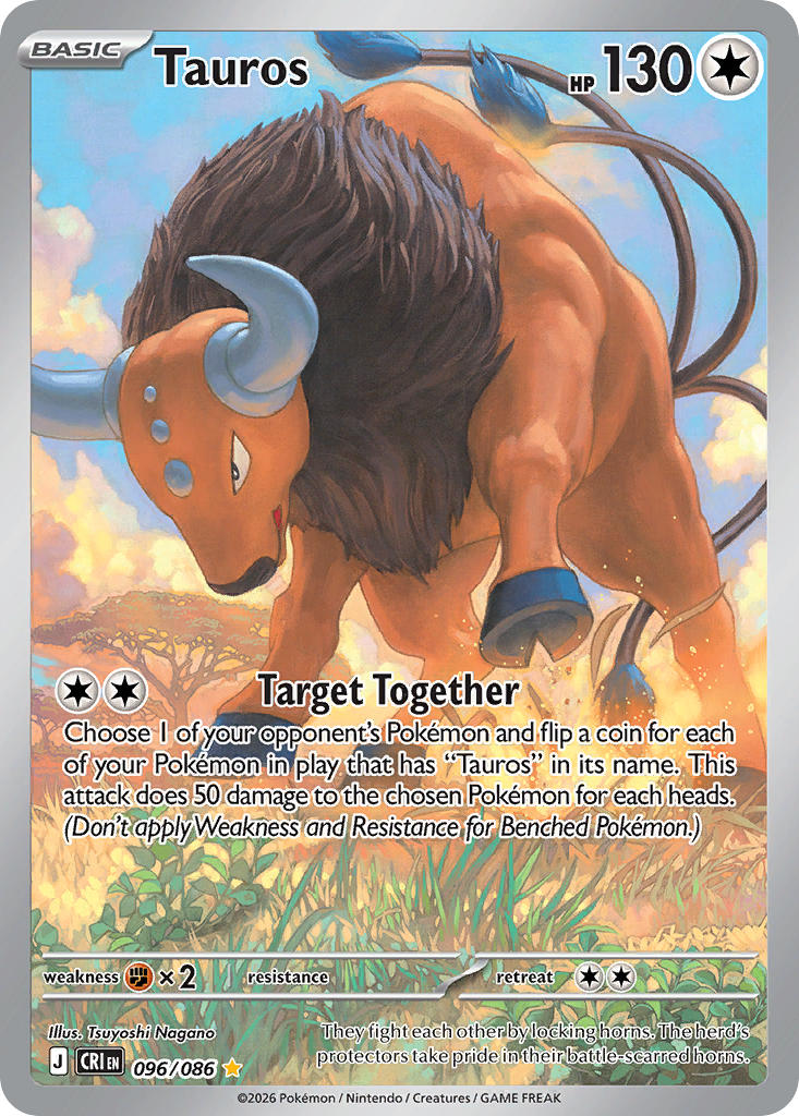 Tauros - 096/086 (CRI) Illustration Rare