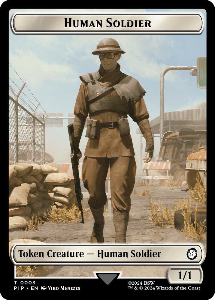 Food (0014) // Human Soldier Double-Sided Token  (PIP-T-FOIL)