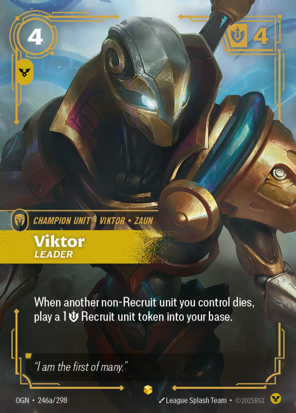 Viktor - Leader (Alternate Art) - 246a/298 (OGN) Showcase