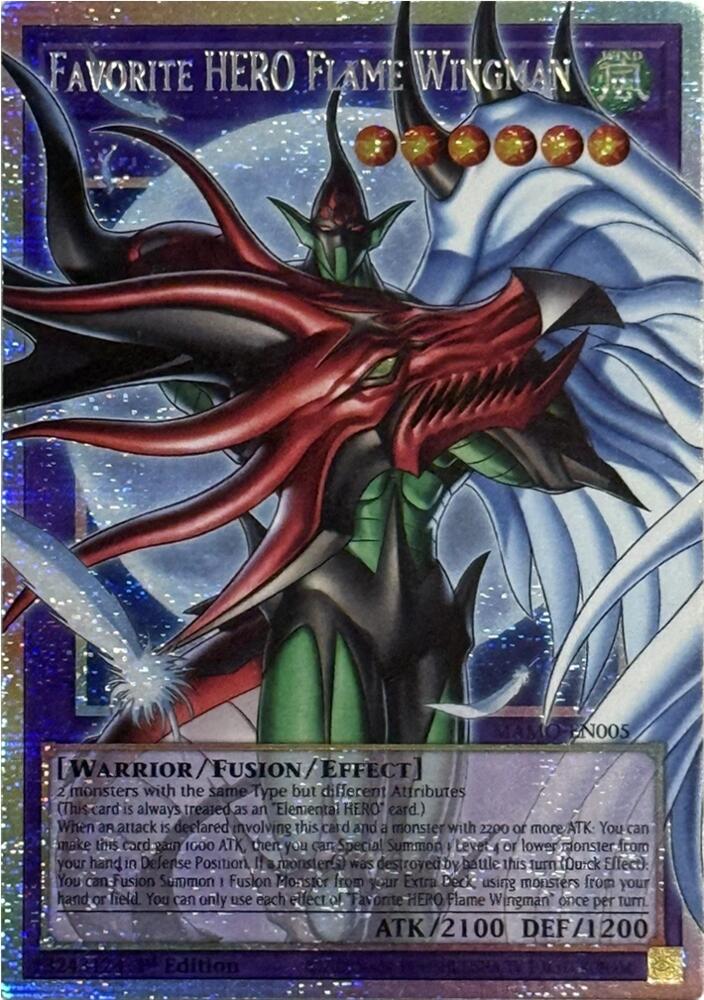 Favorite HERO Flame Wingman (Extended Art) (MAMO-EN005)