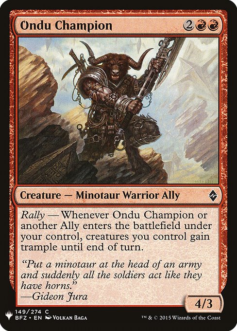 Ondu Champion [Mystery Booster #1020] (BFZ-C)